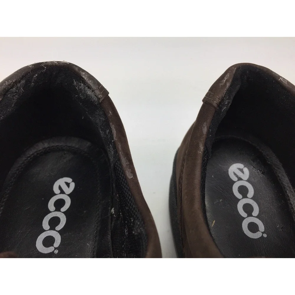 ECCO Women's Brown Suede Wedge Casual Lace Up Walking Shoes Size EU 39/US‎ 8-8.5